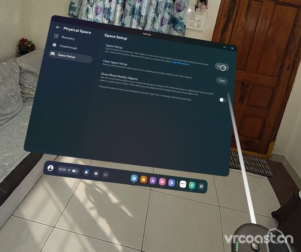 Quest 3 中的物理空間設置
